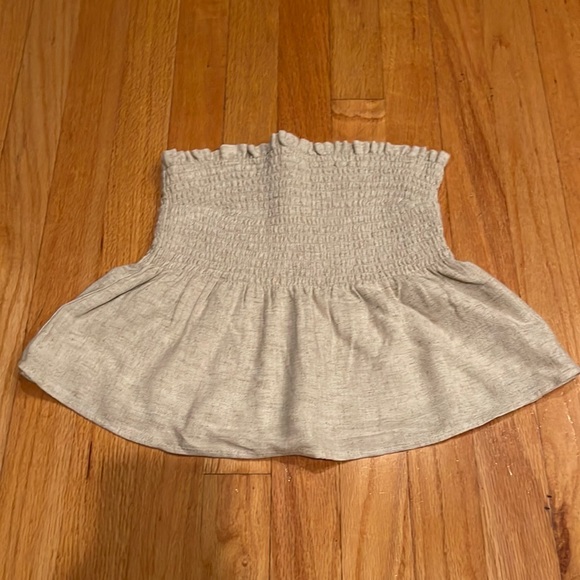 Linen strapless top - Picture 1 of 4